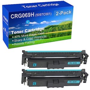 2-pack (cyan) compatible high capacity crg-069h crg069h (5097c001) toner cartridge used for canon mf753cdw mf751cdw lbp674cdw lbp673cdw lbp674cx mf752cdw mf756cx printer