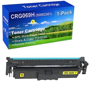 1-pack (yellow) compatible mf753cdw mf751cdw lbp674cdw lbp673cdw lbp674cx mf752cdw mf756cx printer toner cartridge high capacity replacement for canon crg-069h crg069h (5095c001) toner cartridge