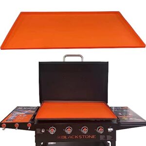 36 inch griddle buddy grill mat griddle silicone protective mat cover for blackstone (36 inch, orange)
