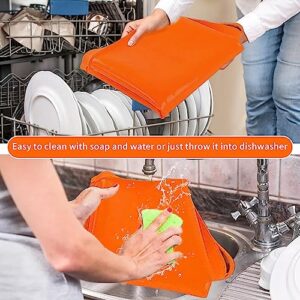 36 inch Griddle Buddy Grill Mat Griddle Silicone Protective Mat Cover for Blackstone (36 inch, Orange)