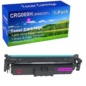 1-pack (magenta) compatible mf753cdw mf751cdw lbp674cdw lbp673cdw lbp674cx mf752cdw mf756cx printer toner cartridge high capacity replacement for canon crg-069h crg069h (5096c001) toner cartridge