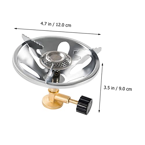 Unomor 3pcs Outdoor Portable Stove Travel Grill Mini Bbq Grill Stainless Steel Cooking Utensils Camping Accessories Outdoor Stove Head Portable Picnic Burner Cooker Burner for Picnic Gas