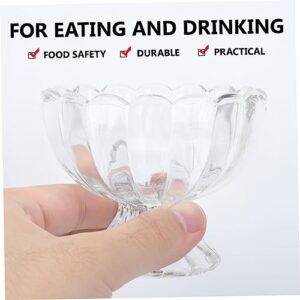 Yardwe 5pcs Pudding Glass Clear Coffee Cups with Lids Measuring Cup Glass Beer Can Glass Salad Bowl Trifle Bowl Decorativ Dessert Cups Drinks Cup Juice Cup Classic Pudding Cup Glass Food