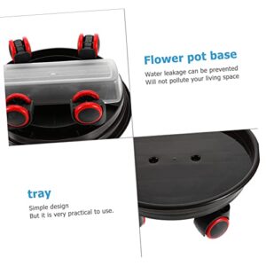 YARNOW 1pc Flower Pot Tray Planter Outdoor L Brackets Heavy Duty Outdoor Pots for Plants Plant Caster Wheels Plastic Plant Caddy Plant Container Tray Flower Pot Moving Tray Plant Pot Tray