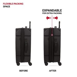 SwissGear 7739 Hardside Luggage Trunk with Spinner Wheels, Black, 2-Piece Set (19/26)