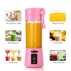 UgenixPRO® Electric USB Portable Juicer Mini Blender and Smoothies Six Blades Great for Mixing Portable Blender (Green)