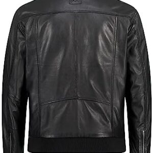 JP 1880 Menswear Premium leather jacket, leather, finest lamb nappa leather, shirt collar, metal zip, large pockets black XXXXXX-Large 820698100
