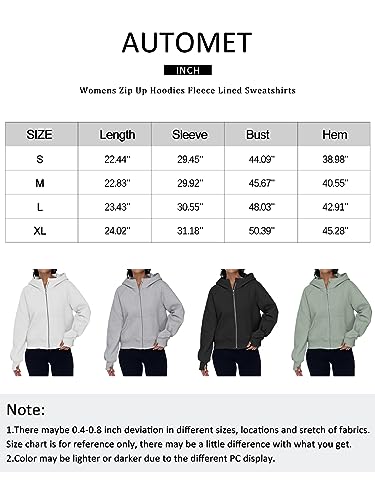 AUTOMET Womens Black Hoodie Fleece Zip Up Jackets Cropped Oversized Sweatshirts Zipper Coat Trendy Pullover Fashion Outfits Winter Clothes