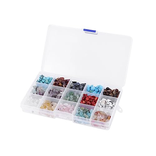 COHEALI Ornament Kits Set Decorative Beads Gem Beads Beads Crystal Beads Heart Charm Jewelry Making Findings Natural Beads Kit Hallow Bead DIY Beads Suite Gemstone Beads Beadwork Tibet