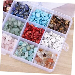 COHEALI Ornament Kits Set Decorative Beads Gem Beads Beads Crystal Beads Heart Charm Jewelry Making Findings Natural Beads Kit Hallow Bead DIY Beads Suite Gemstone Beads Beadwork Tibet