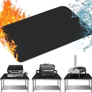tohonfoo 24" x 31" grill mat fireproof for outdoor grill protecting prep barbecue table - heat resistant bbq tabletop grilling griddle pad, easy to clean & storage - waterproof & foldable, 0.6mm