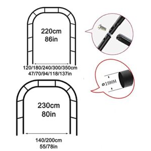 Garden Arch Made of Metal,Rose Arch for Climbing Plants Clematis,Climbing Support Trellis,Pergola,Weather-Resistant Climbing Arch,Wedding Arch,Archway,Trellis,Garden Arbor,Roses,Vine Support Trellis