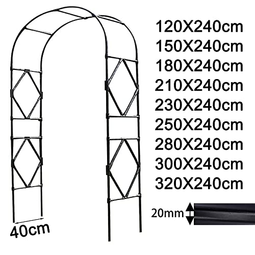 Rose Arch Garden Arbors,Garden Arch Used for Climbing Rose Plants,Wedding Arches,Metal Pergola Climbing Aid,Trellis Climbing Arch,Weatherproof,Trellis,Garden Lawns Celebratory Decoration