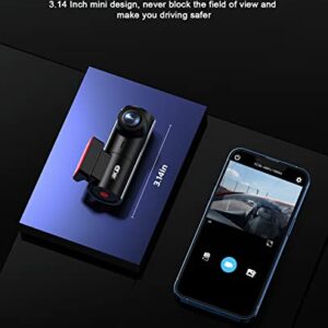 Dash Cam 4K WiFi 2160P Car Camera, Dash Camera for Cars, Mini Front Dashcam for Cars with Night Vision, Loop Recording, G-Sensor,24H Parking Monitor,Supercapacitor,Voice Prompt,APP,64GB Card Included