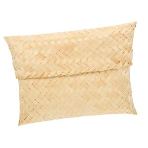 Hemoton Bamboo Food Basket 3pcs Bamboo Pillow Gift Box Home Storage Baskets Hand Decor Thai Sticky Rice Bread Serving Basket Woven Serving Basket Woven Storage Basket Sundries Container