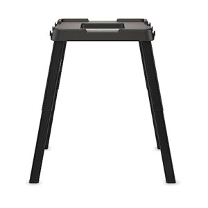 ninja xskunstand outdoor stand, woodfire products, adjustable height, utensil-holder, side table-compatible, weather-resistant, black, 26" x 34" x 34