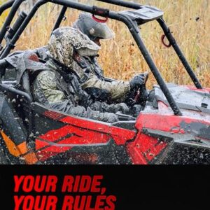 UTV Grab Handles Roll Bar Grab Handles. RZR Passenger Grab Handle 2 Pack Roll Cage Handle Fits Polaris Ranger, Mule, Teryx, CFMoto, Yamaha, Honda Pioneer, Can Am SxS UTV Accessories Red Paracord