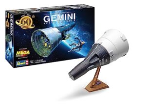 revell rmx-3705 gemini space capsule 60th anniversary edition 1:24 scale 93-piece model building kit, 12 years old and up