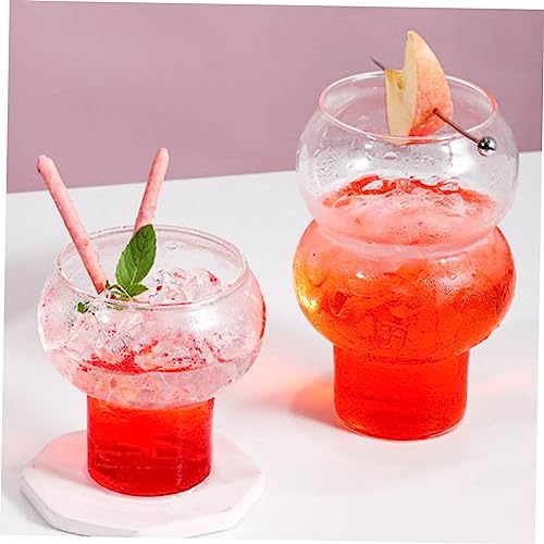 UPKOCH 4 Pcs Glass Juice Glass Whisky Glasses Flute Glasses Transparent Glasses Cup Glass Coffee Mug Trifle Bowls Dessert Bowl Clear Glass Cup Glass Cake Cup Ice Cream Transparent Wedding