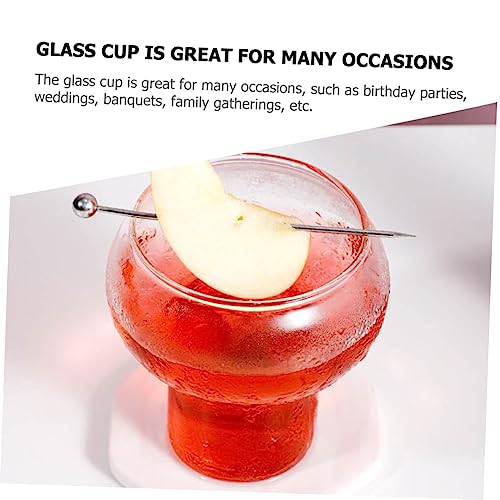 UPKOCH 4 Pcs Glass Juice Glass Whisky Glasses Flute Glasses Transparent Glasses Cup Glass Coffee Mug Trifle Bowls Dessert Bowl Clear Glass Cup Glass Cake Cup Ice Cream Transparent Wedding