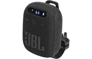jbl wind 3 portable bluetooth speaker and fm tuner radio for bike handlebars