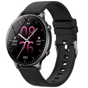 smart watches for women (answer/make call) fitness activity tracker with heart rate/blood oxygen/sleep/menstrual cycles/calorie monitor play music sports smartwatch for iphone samsung android phones