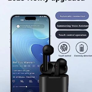 Wireless Earbuds, Bluetooth Headphones with Microphone, IPX7 Waterproof, 35H Playtime, High-Fidelity Stereo Earphones,with Wireless Charging Case, for iOS/Android,Running/Fitness/Work - Black