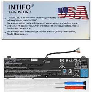 intifo 99.98wh ap20bhu laptop battery compatible with acer predator triton 500 se pt516-51s pt516-51s-70tp pt516-51s-71q2 pt516-51s-72kr pt516-52s-70kx pt516-52s-73yd pt516-52s-74wz [15.2v 4-cell]