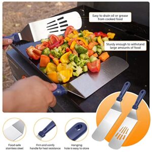 Griddle Accessories for Blackstone Grill Accessories 22pcs Stainless Steel Barbecue Tools Kit with Burger Smasher Spatula Basting Cover Carry Bag for Camping,Flat Top Camp Chef Utensil