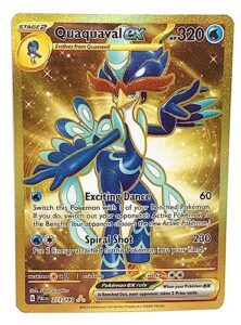 pokemon - quaquaval ex 273/193 - paldea evolved - gold secret rare card