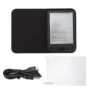 elevate your reading experience with 6-inch ink screen ereader: 8000 8gb 512mb ebook reader with protective film