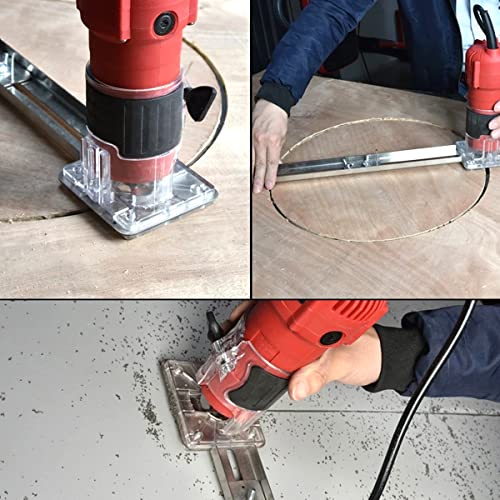 FUYGRCJ- Compact Router Bracket Wood Palm Router Tool Base Hand Trimmer Woodworking Jointer Cutting Palmming Base Electric Trimming Bracket for Slotting Trimming Carving 65mm Trimming Machine