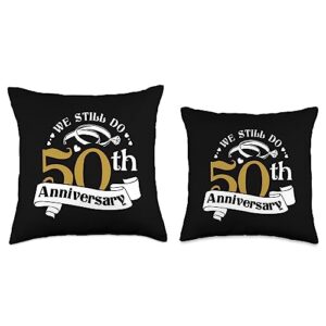 50th Wedding Anniversary Gifts Husband Wife 50th Wedding Anniversary Husband Wife Marriage Relationship Throw Pillow, 18x18, Multicolor