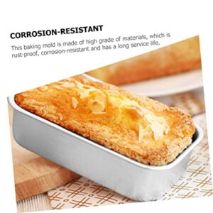 DOITOOL 2pcs Toast Bread Box Broiler Pan for Oven Cupcake Cheese Cakes Bread Baking Tray Aluminum Bread Pan Non Stick Loaf Bread Baking Molds Loaf Pans Toast Pans Silver Kitchen Supplies