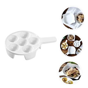 Cabilock 1pc Baked Snails Mini Saucepan French Bread Baking Pan Stainless Steel Tray Ceramic Bakeware Set Maker Ceramic Bread Loaf Pan Kitchen Supply Serving Plate Kitchen Gadget White Brie