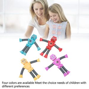 AMONIDA Robot Puzzle Toy with Stretch Tube, Telescopic Suction Cup Robot Toy Flexible for Home