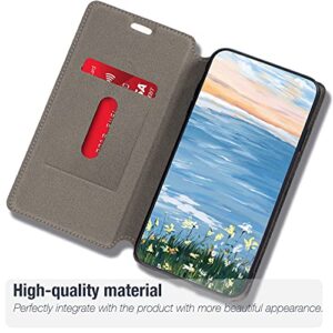 Shantime for Oppo Reno 10 Pro 5G China Case, Fashion Multicolor Magnetic Closure Leather Flip Case Cover with Card Holder for Oppo Reno 10 Pro 5G China (6.74”)