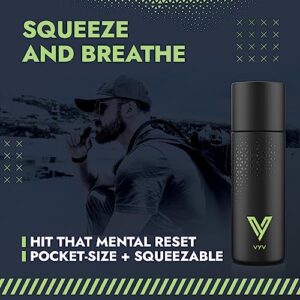 VYV Smelling Salts 2.0 Ammonia Inhalant | Stronger Formula, Enhanced Packaging | Daily Use, Instant Wake Up, Mental Reset, Focus | 100+ Uses, Squeezable, Mint Essential Oil | Weightlifters, Athletes