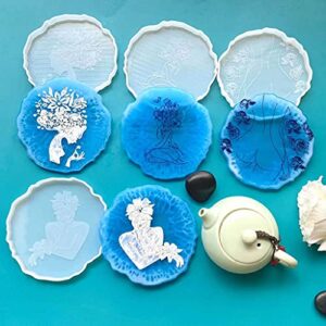 DIY Crystal Human Body Tea Tray Mold Body-Shaped Epoxy Resin Mold Suitable for Home Decoration Table Wine Tray Silicone Mold Jewelry Tray Making