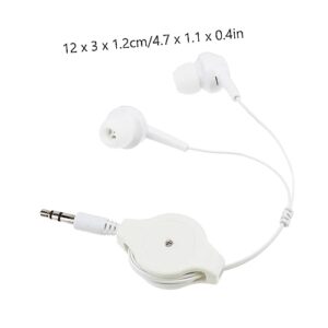 LIGHTAOTAO Over-Ear Headphones Noise Headphones Cancelling Noise Reducing Ear Plugs Wrap Around Earphones Earbuds Wired Noise Canceling Headphones Earplugs Soundproof Plug White Mp3