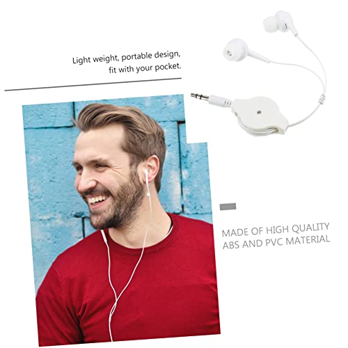 LIGHTAOTAO Over-Ear Headphones Noise Headphones Cancelling Noise Reducing Ear Plugs Wrap Around Earphones Earbuds Wired Noise Canceling Headphones Earplugs Soundproof Plug White Mp3