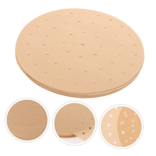 KJHBV 200 Sheets Disposable Baking Pans Disposable Underpads Para Air Fryer Air Fryer Parchment Paper Oven Baking Liner Perforated Fryer Sheet Air Fryer Sheets Liner Baking Tray