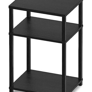 MINOSYS End Table Nightstand Bedside Table, Night Stand Accent Table for Couch, Living Room, Bedroom, Black, Easy Assembly.