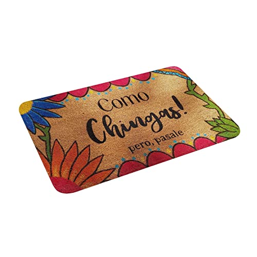 Bathroom Doormat Como Chingas! Pero pasale - Funny Spanish Doormat，Doormat Kitchen Door Mat Bedroom Carpet Porch Rugs 16 * 24in