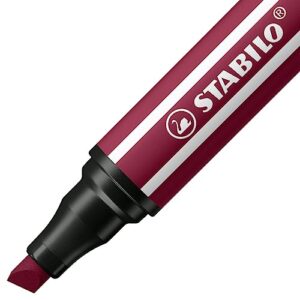 STABILO Premium Fibre-Tip Pen with Chisel Tip Pen 68 MAX - Pack of 5 - Purple