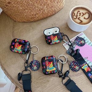 Manana s-era Bonito Soft TPU Airpod 1/2 Cases,K-arol G Manana S-era Bonito Lanyard Keychain,for Fashion for Women Girl Airpod 1/2