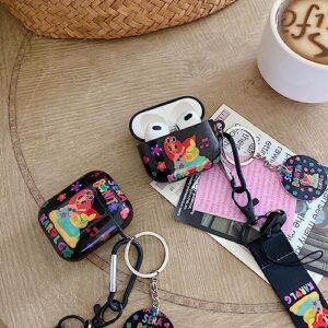 Manana s-era Bonito Soft TPU Airpod 1/2 Cases,K-arol G Manana S-era Bonito Lanyard Keychain,for Fashion for Women Girl Airpod 1/2