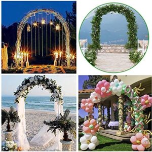 7.2/7.5ft Heavy Duty Garden Arbor Trellis Metal Arch Weatherproof Rose Archway for Wedding Outdoor Decoration Pergola Arbour 3.9/4.6/5.9/6.5/7.9/9.2/9.8ft Wide (Color : Green, Size : 70.5"x15.5"x86.