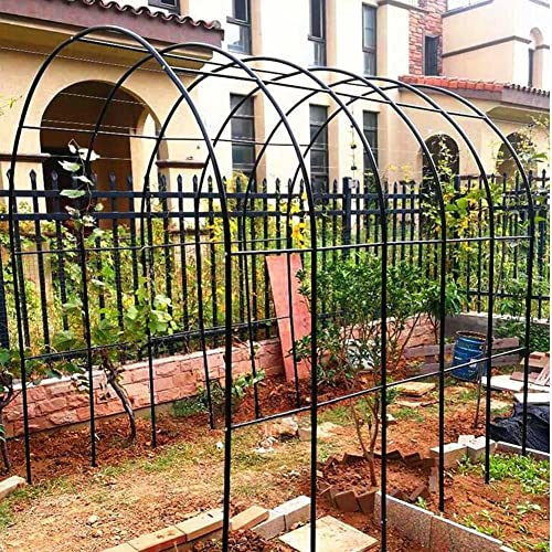 7.2/7.5ft Heavy Duty Garden Arbor Trellis Metal Arch Weatherproof Rose Archway for Wedding Outdoor Decoration Pergola Arbour 3.9/4.6/5.9/6.5/7.9/9.2/9.8ft Wide (Color : Green, Size : 70.5"x15.5"x86.