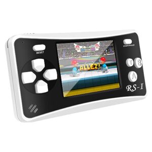 handheld games for kids adults 2.5 inch lcd retro games console with 152 classic video games support av output, electronic travel games player for birthday xmas gift (black with 152 games)